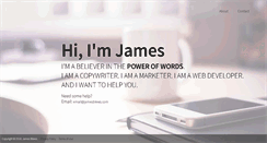 Desktop Screenshot of jamesblews.com